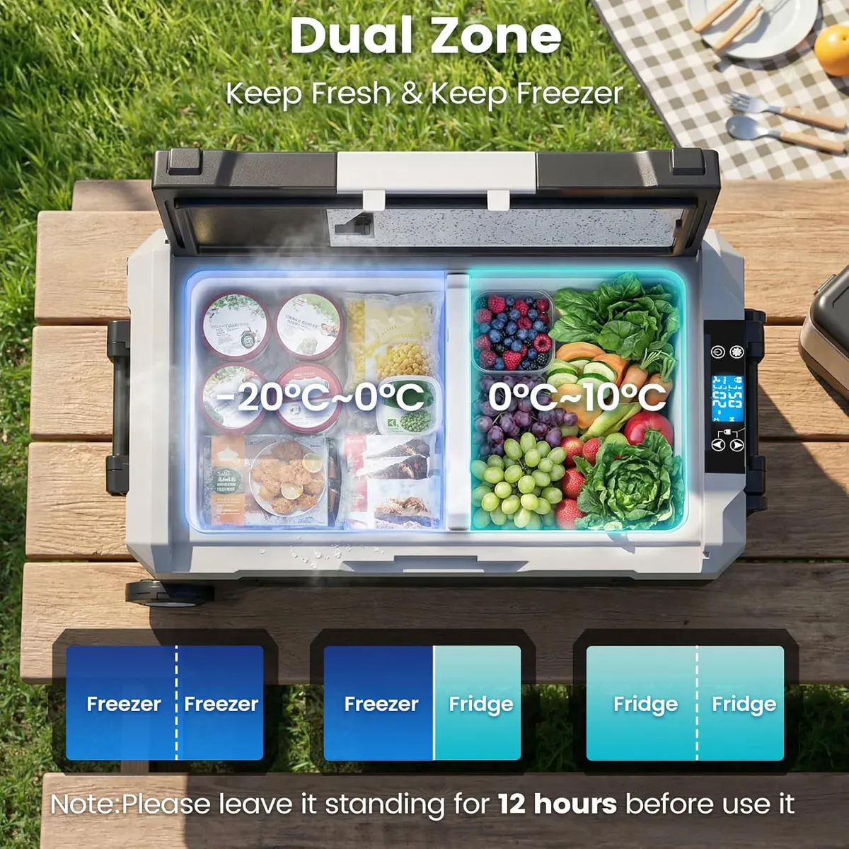 Dual-zone kompressor kühlbox für unterwegs – Produktbild 2 von 9