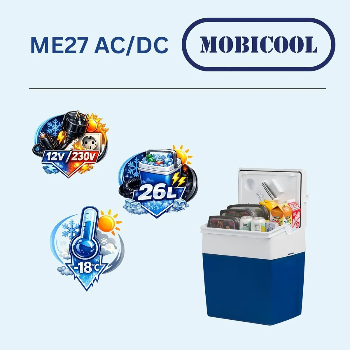Mobile 12v 230v kühlbox 26l – Produktbild 2 von 8