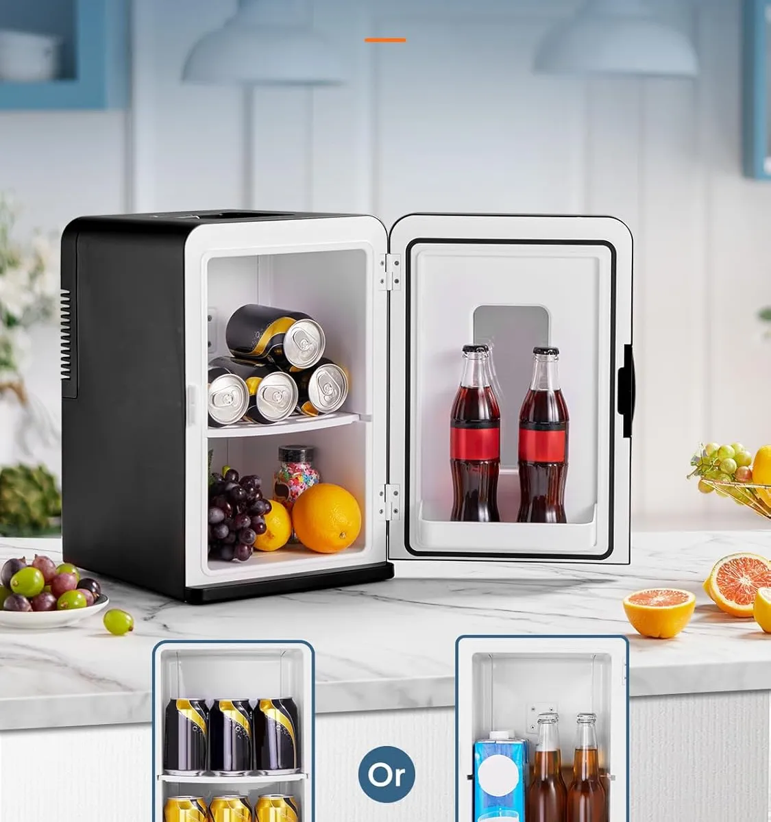 Fohere 15l mini kühlschrank mit heizfunktion – Produktbild 2 von 9