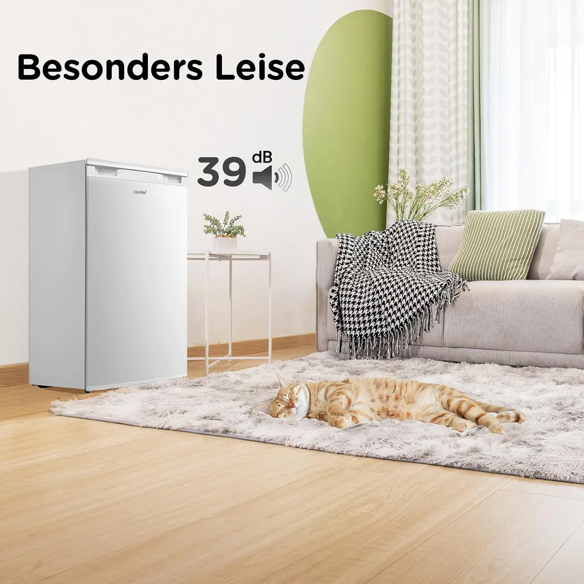 Platzsparender 131l Kühlschrank von Comfee weiß – Produktbild 3 von 9