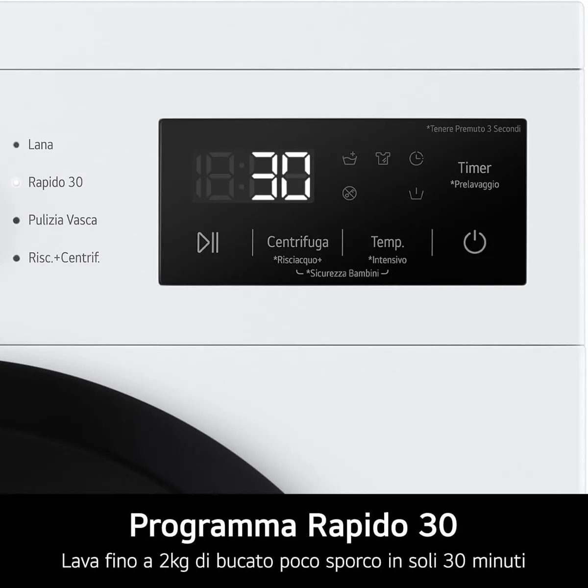 Lg waschmaschine 7kg mit dampfprogramm – Produktbild 3 von 9
