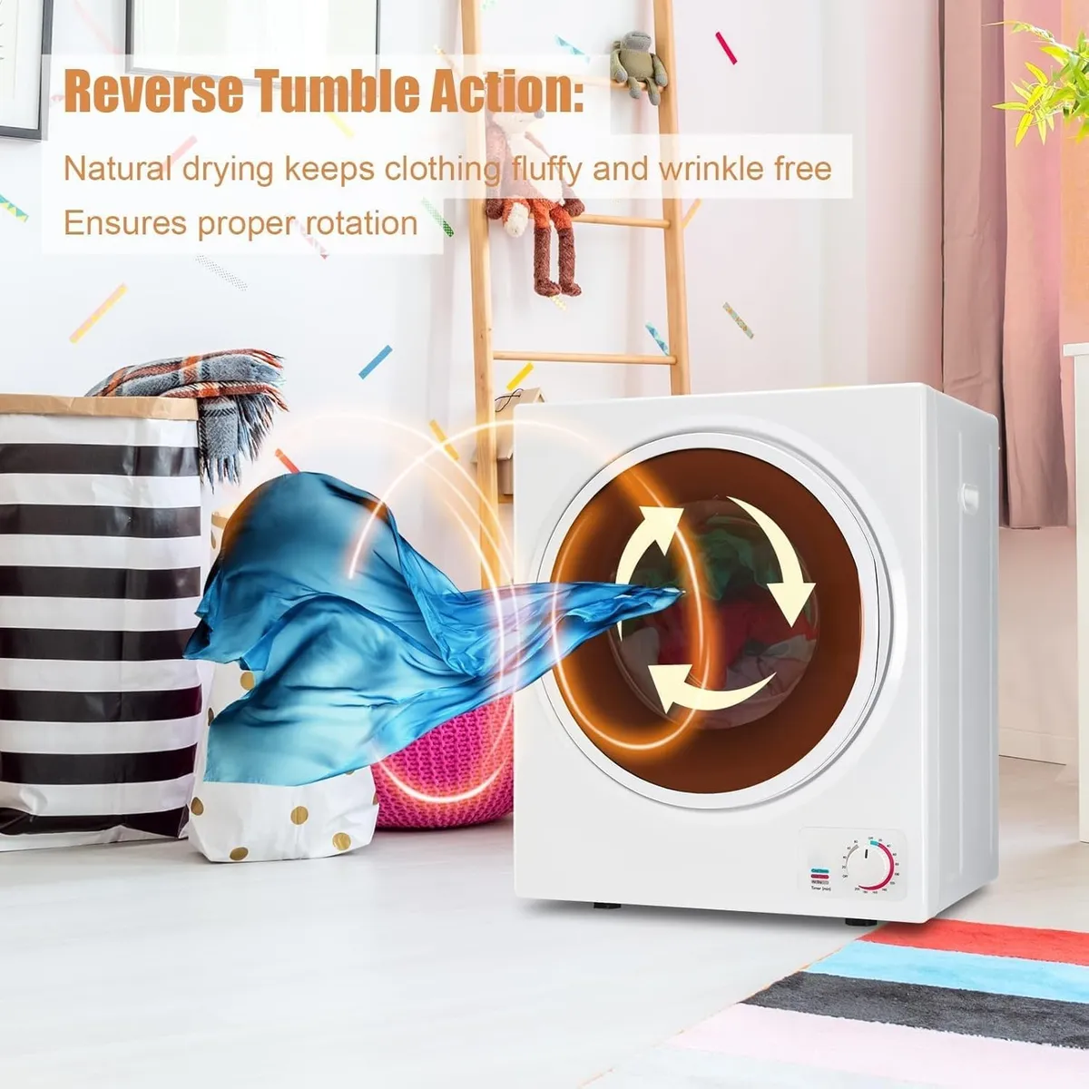 Elektrischer minitrockner mit 850 watt leistung – Produktbild 3 von 8