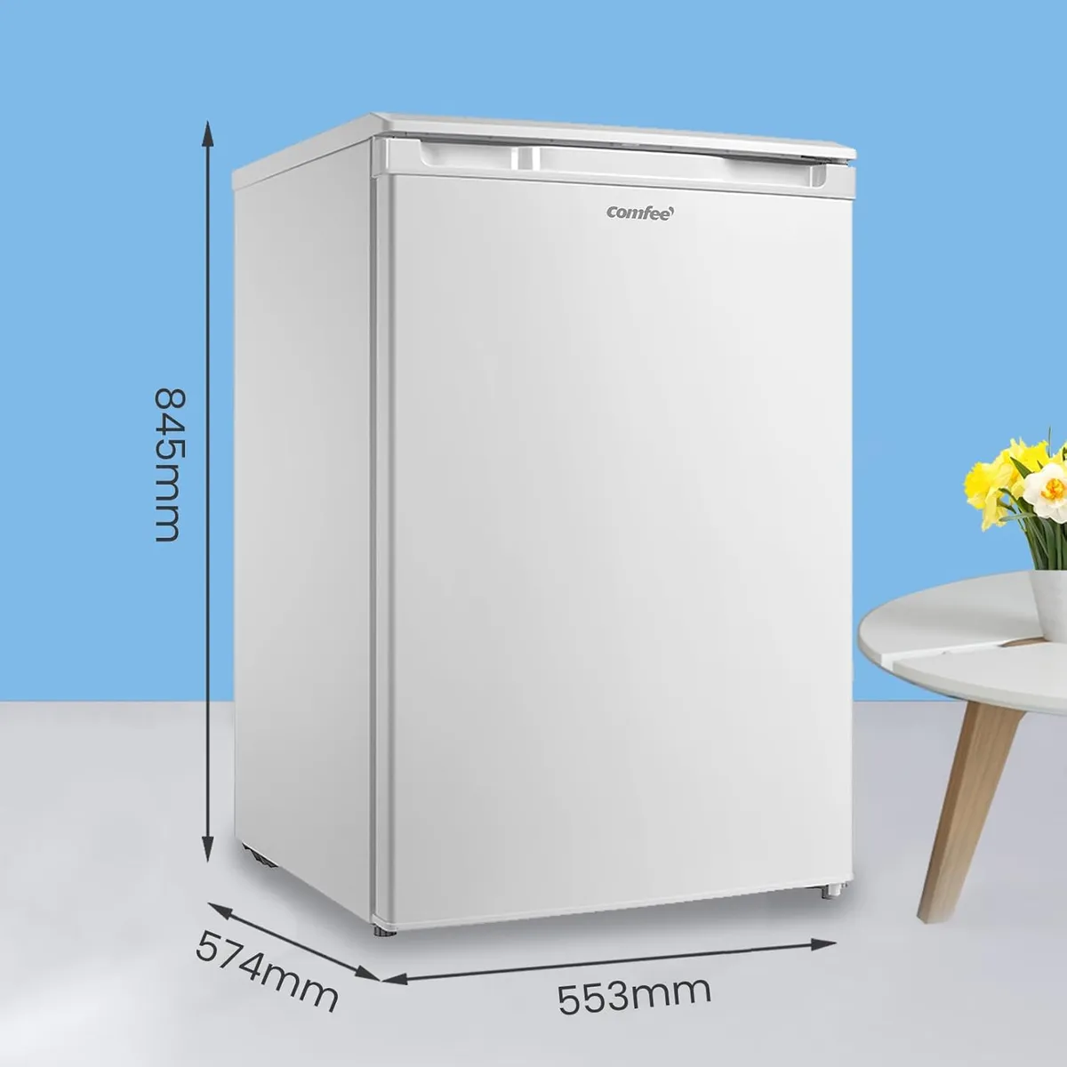 Platzsparender 131l Kühlschrank von Comfee weiß – Produktbild 4 von 9