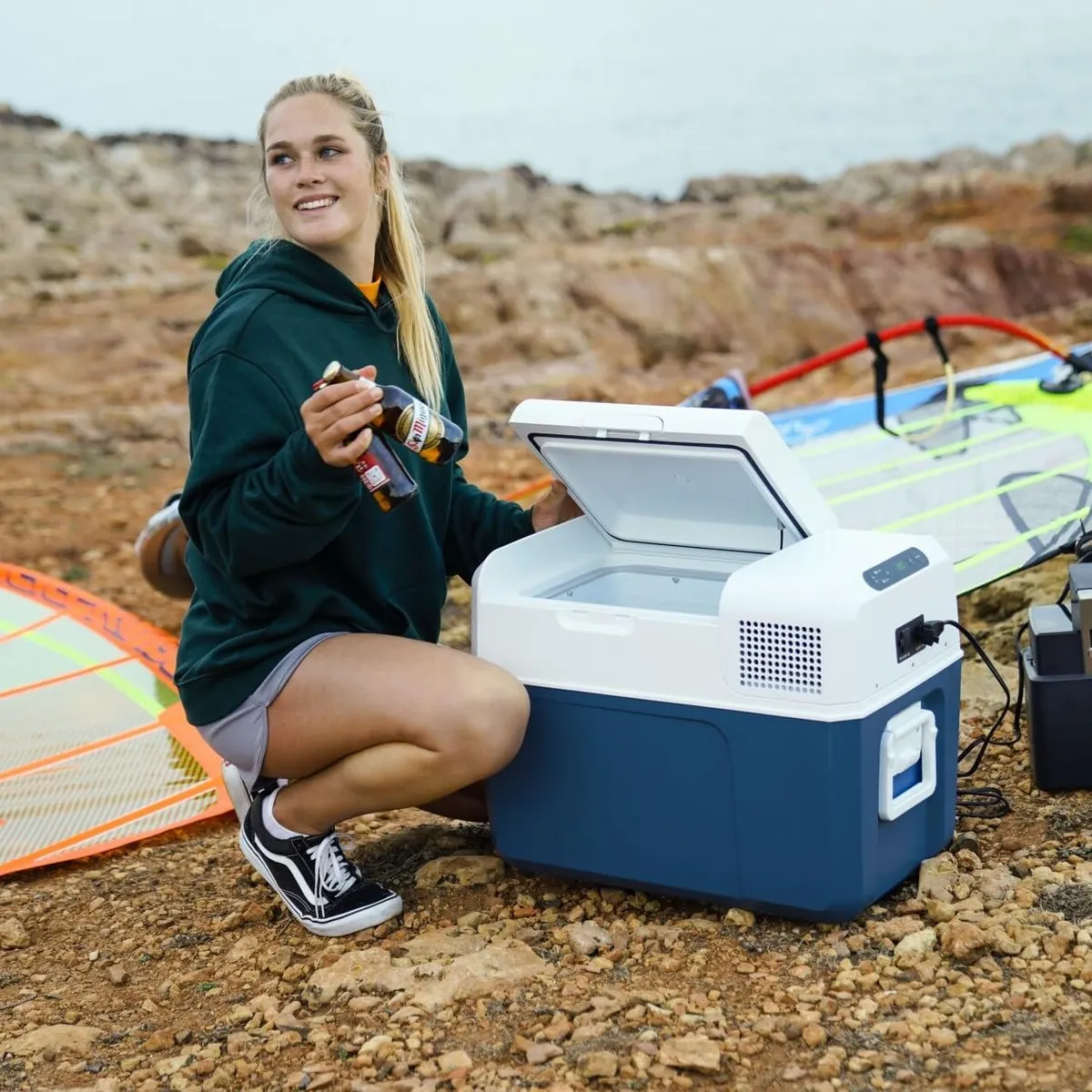 Leistungsstarke 58l Kühlbox für Camping – Produktbild 5 von 6