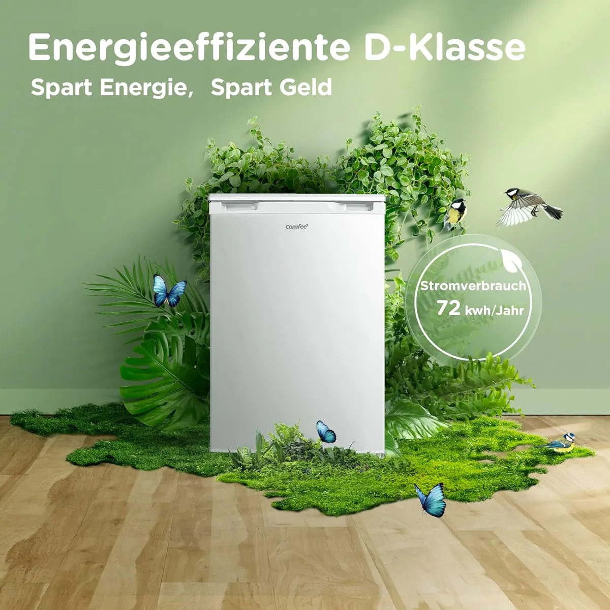 Platzsparender 131l Kühlschrank von Comfee weiß – Produktbild 5 von 9