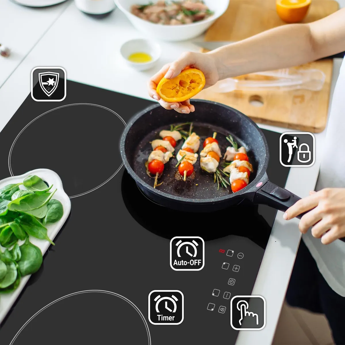 Modernes induktions-herdset für ihre küche – Produktbild 6 von 9