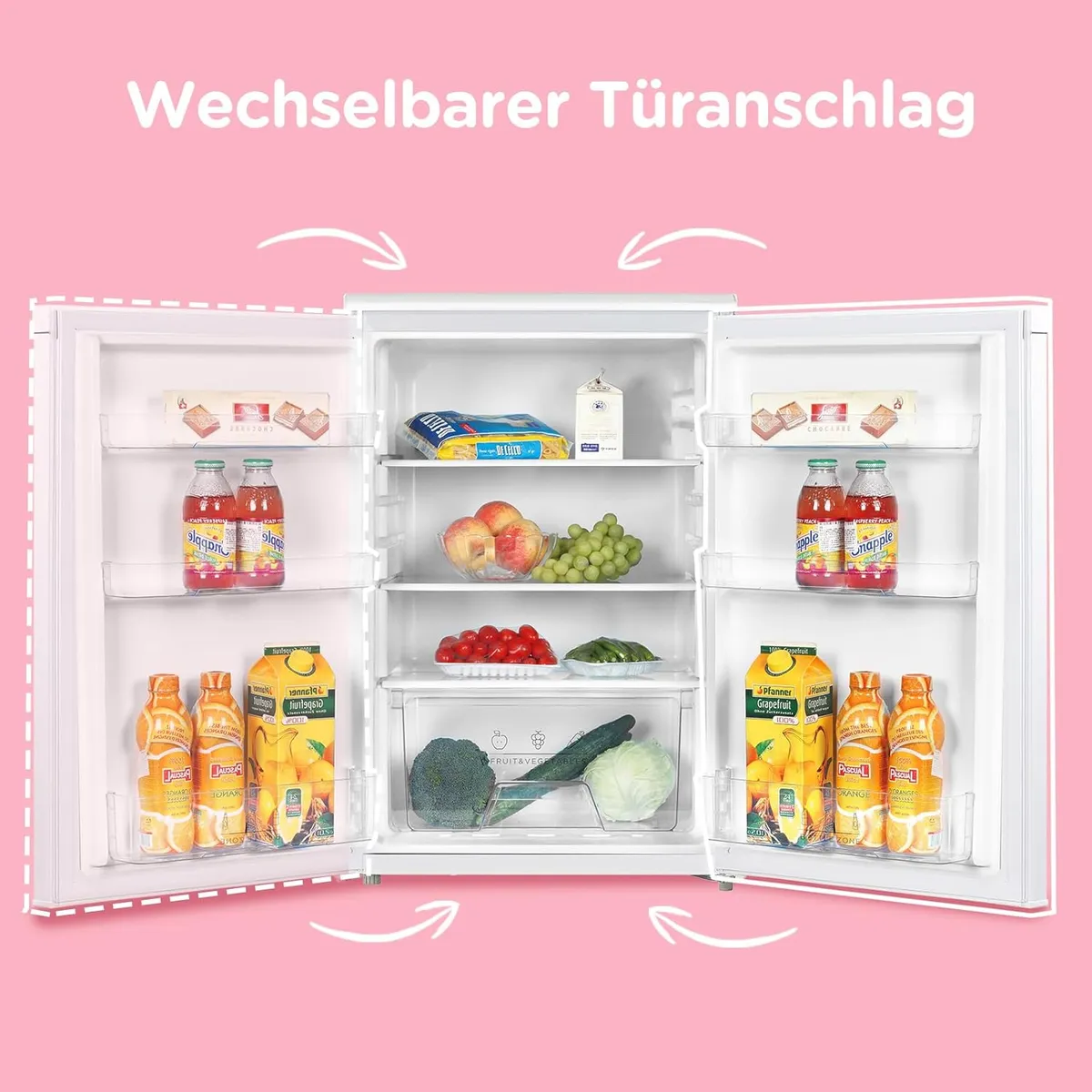 Platzsparender 131l Kühlschrank von Comfee weiß – Produktbild 6 von 9
