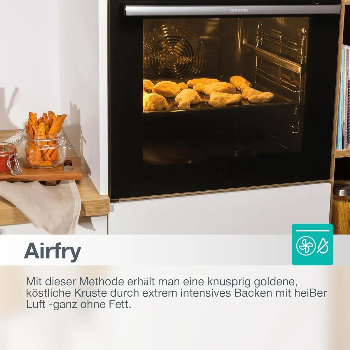 Gorenje optibake einbau-backofen mit pyrolyse 77l – Produktbild 4 von 13