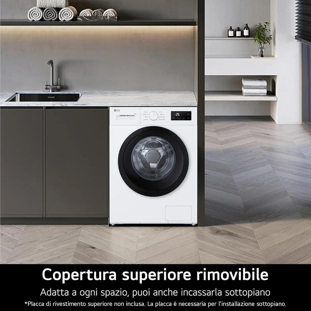 Lg waschmaschine 7kg mit dampfprogramm – Produktbild 6 von 9