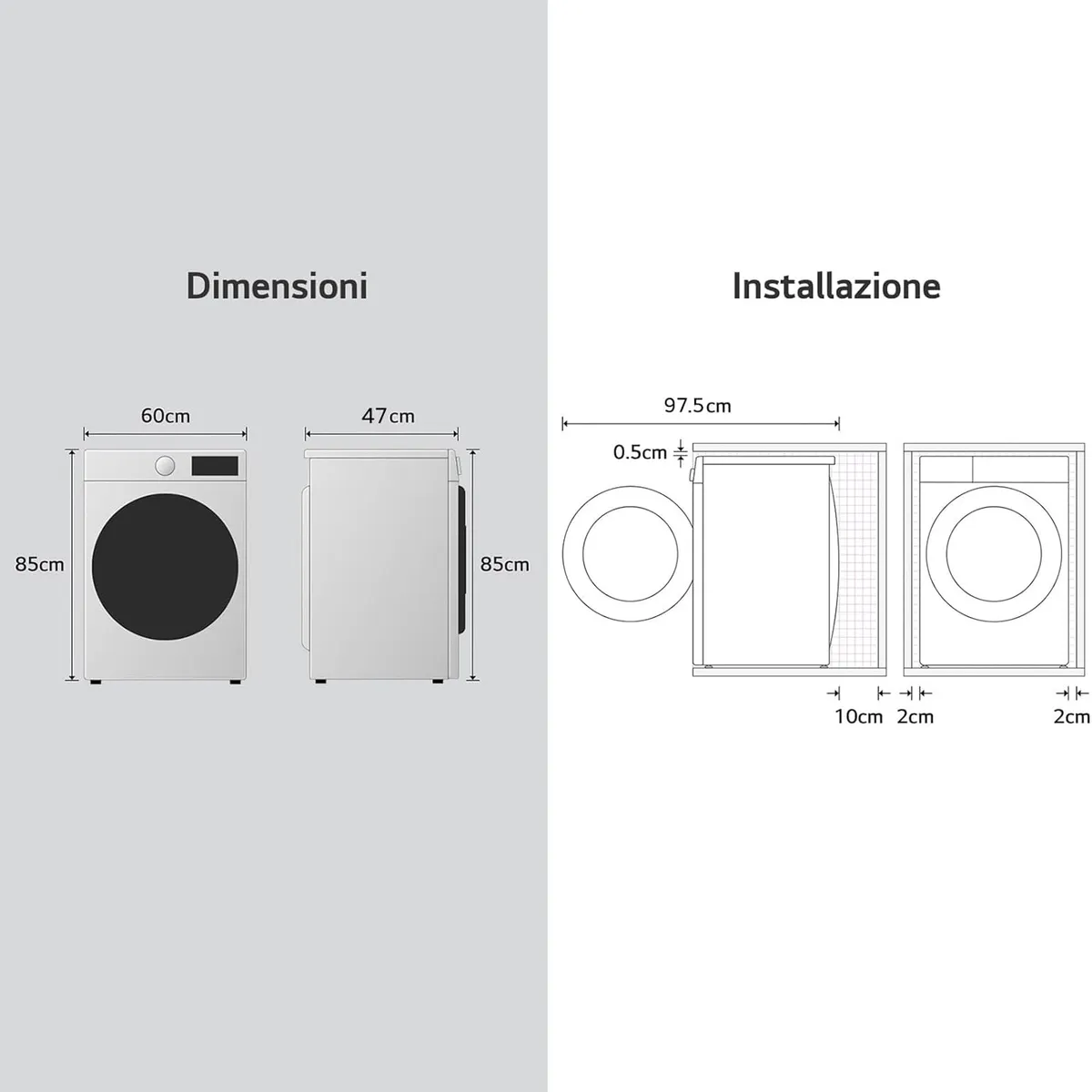 Lg waschmaschine 7kg mit dampfprogramm – Produktbild 7 von 9