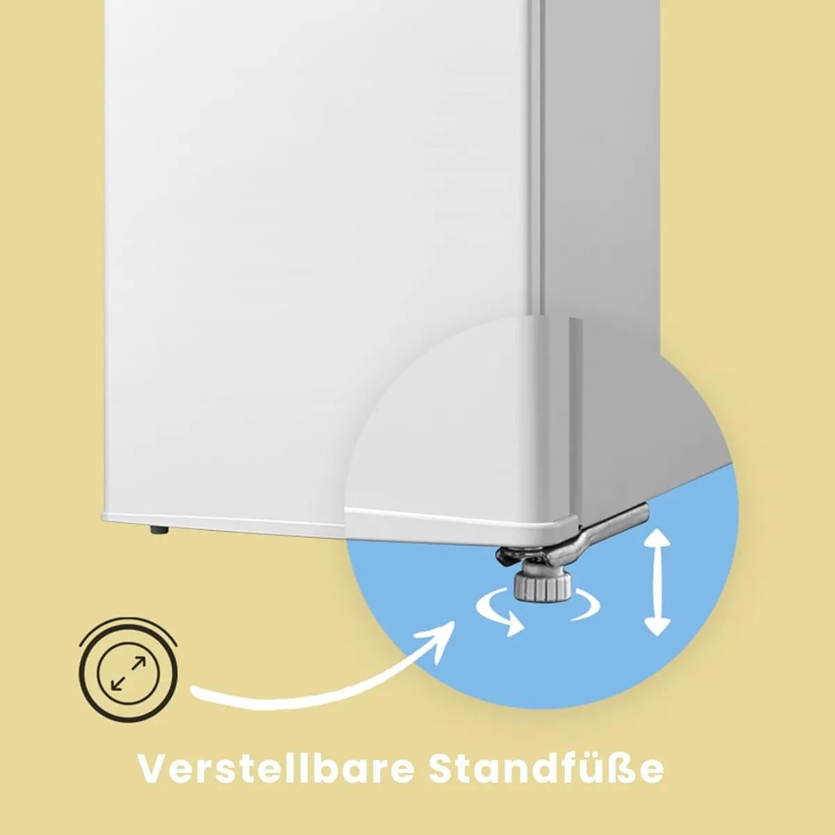 Platzsparender 131l Kühlschrank von Comfee weiß – Produktbild 7 von 9
