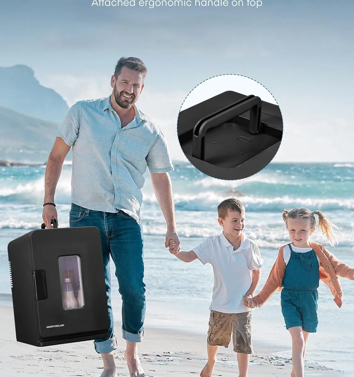 Fohere 15l mini kühlschrank mit heizfunktion – Produktbild 7 von 9