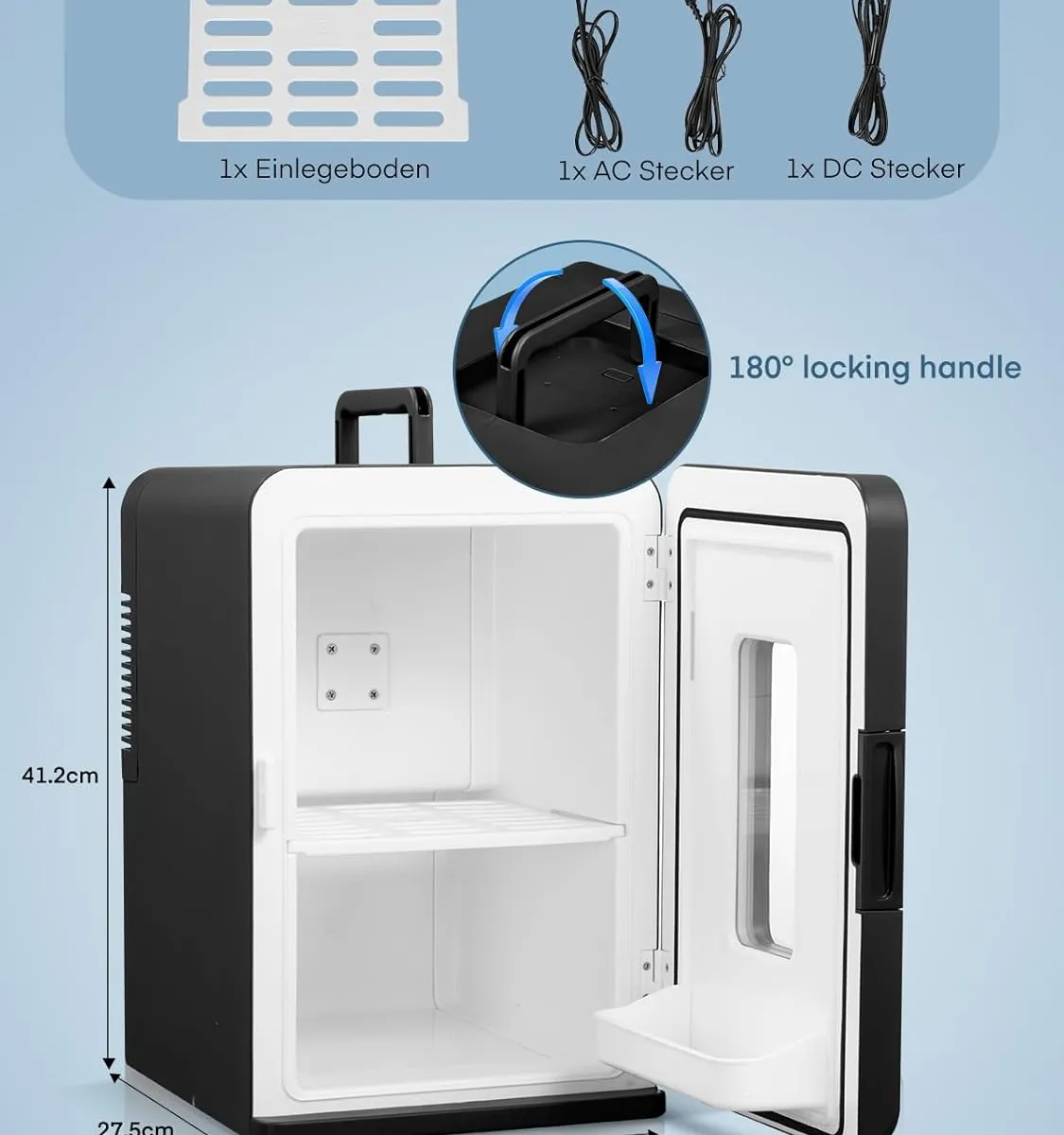 Fohere 15l mini kühlschrank mit heizfunktion – Produktbild 8 von 9