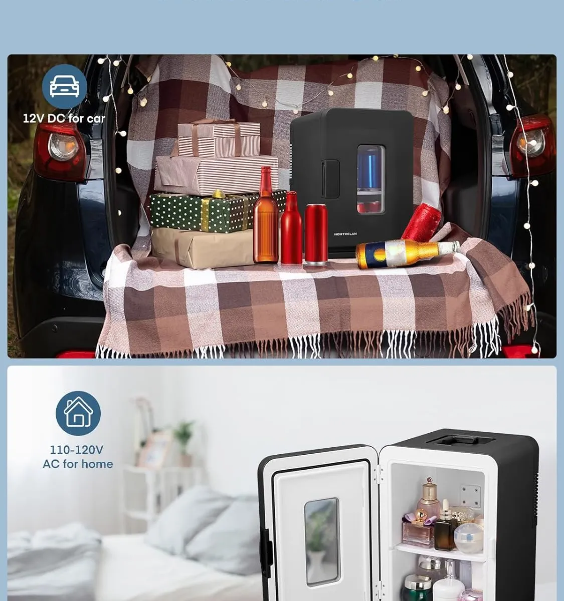 Fohere 15l mini kühlschrank mit heizfunktion – Produktbild 9 von 9