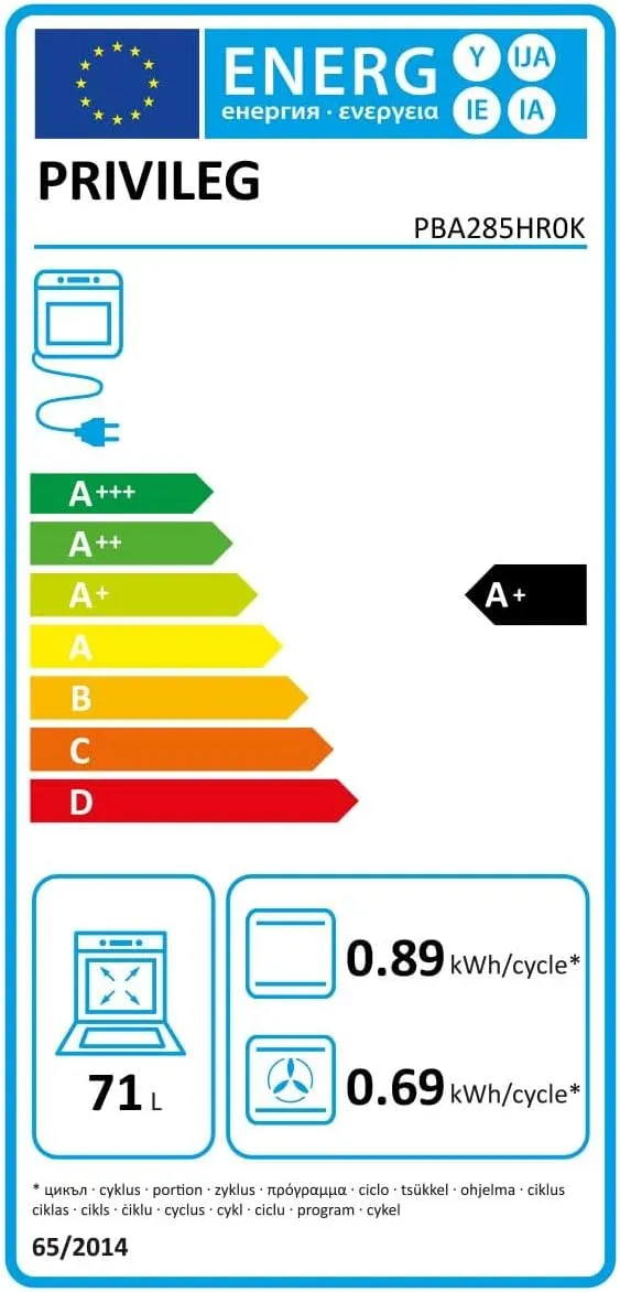 Effizienter privileg backofen energieklasse a plus – Produktbild 11 von 11